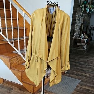 👚Carolina Belle Mustard Open Blazer